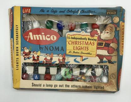 Set of 2 Vintage Christmas Light Strings Noma/ Paramount /b