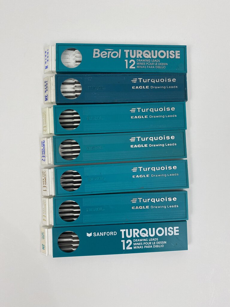 Berol Turquiose Eagle Drawing Leads Lot of 7 Boxes /ro