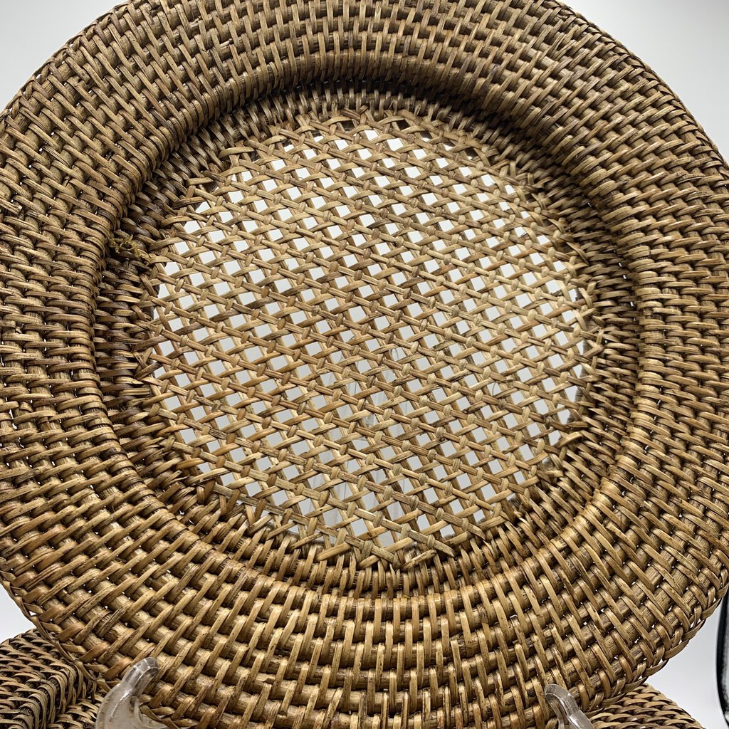 Rattan Caned Charger Plates Set/6 /hg
