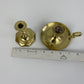 Baldwin set of 2 Brass Candlestick Holders Chamberstick 3.5” and traditional 2.25” Tall /rb