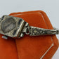 Antique Elgin Art Deco-Era Diamond and Sapphire Wrist Watch /hg
