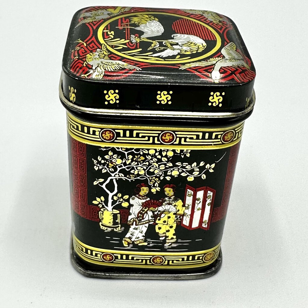 2 Vintage Murchie’s Chinoiserie Decorative Tea Tins /cb
