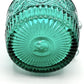 Metropolitan Museum Of Art Hand Blown Diamond And Sunburst Green Glass Pitcher Reproduction /cb