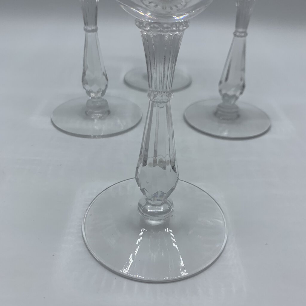 Tiffin “Cherokee Rose” Water Goblets Set of 4 /hg