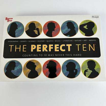 The Perfect Ten By University Games Trivia Board Game Complete 2003 /cb