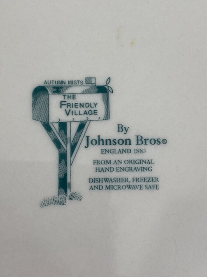 Johnson Bros. Friendly Village pattern 10.5” Dinner Plates Set of 5 Excellent! /rb