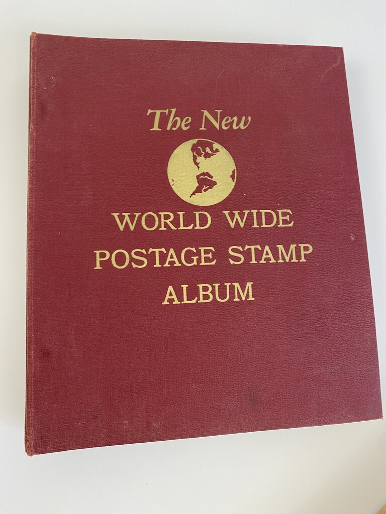 Vintage Stamp Collection Universal Stamp Album, Stamps and More! /rb