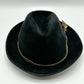 Vintage Anton Pichler Graz Black Felt Tyrolian Alpine Hat Made In Austria /cb