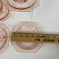 Vintage Anchor Hocking Princess Pink Depression Glass Set of 4 Cups and Saucers /ro
