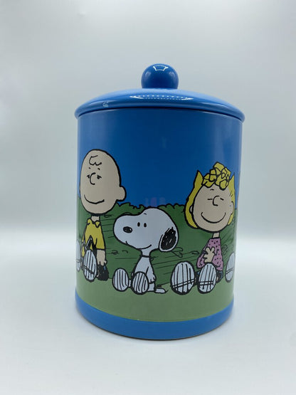 Silver Buffalo Snoopy Cannister Jar Peanuts Our Gang Cookie Jar /ro