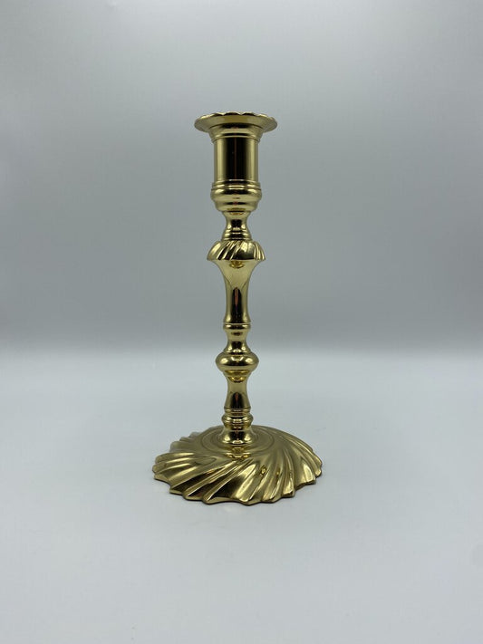 Baldwin Brass 9” Candlestick Holder w/Bobeche Forged in America /rb