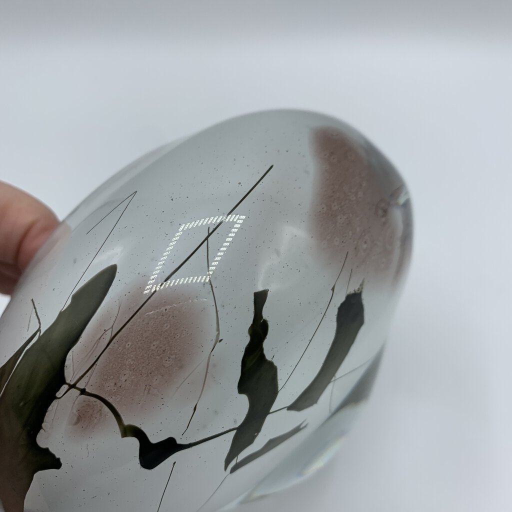 Vintage Signed “Stuart Shulman” Hand Blown Art Glass Vase /hg