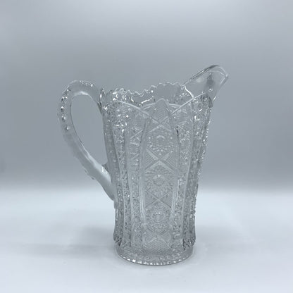 Antique Imperial Glass “Bellaire” 505/2 Quart-sized Pitcher, Daisy and Button /hg