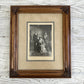 Antique Framed Wedding Photograph Includes Second Unframed Photo /cb