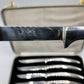 Vtg Set Griffon Italy Stainless Steak Knives w/ Case /b