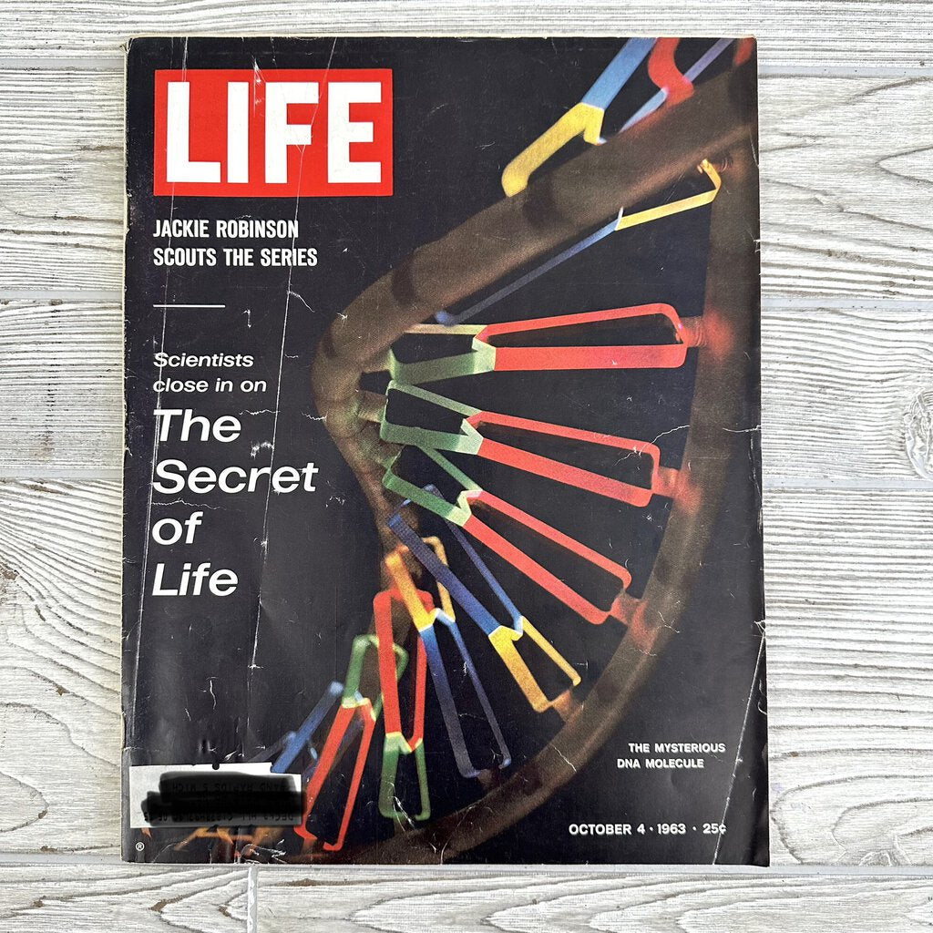 Lot Of 5 Life Magazines 1963 & 1965 DNA, Churchill’s Funeral, Space Walk & More /cb
