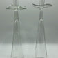 Tall Impressive Pair Blown Glass Candlesticks Candle Holders /b
