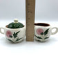 Vintage Mid-Century Stangl Pottery “Thistle” Sugar and Creamer Set /hg