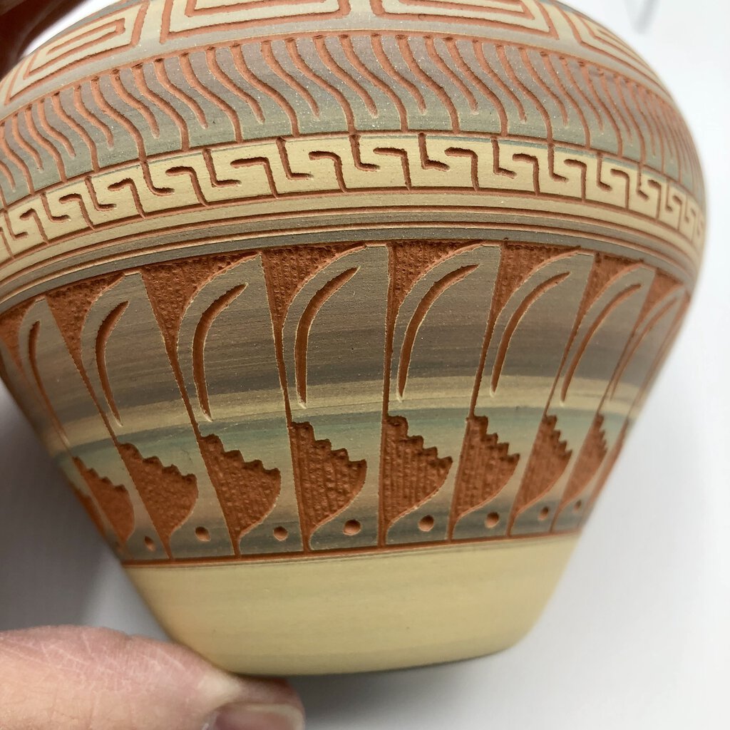 Everson Whitegoat Pottery Navajo E.Whitegoat Pottery Vessel Seed Pot /b