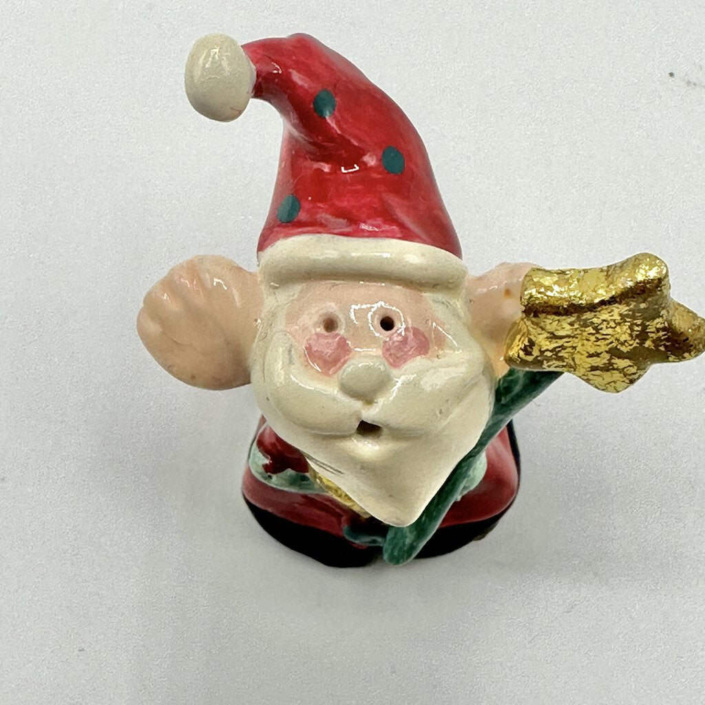 2 Department 56 Blown Glass Mallard Duck & 1 Midwest Of Cannon Falls Santa w/Star Ornaments /cb