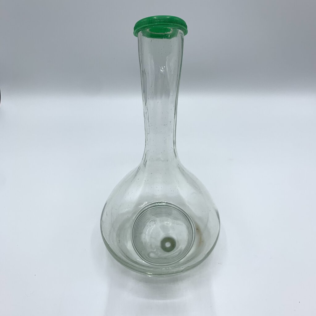 Vintage Hand-Blown Glass Porron Pitcher/Decanter /hg