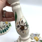 Vintage Italian Ceramic Flower Candlesticks Set of 2 /hg
