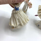 Trio of Vintage Dresden Lace Ballerina Figurines, Made in Germany /hg