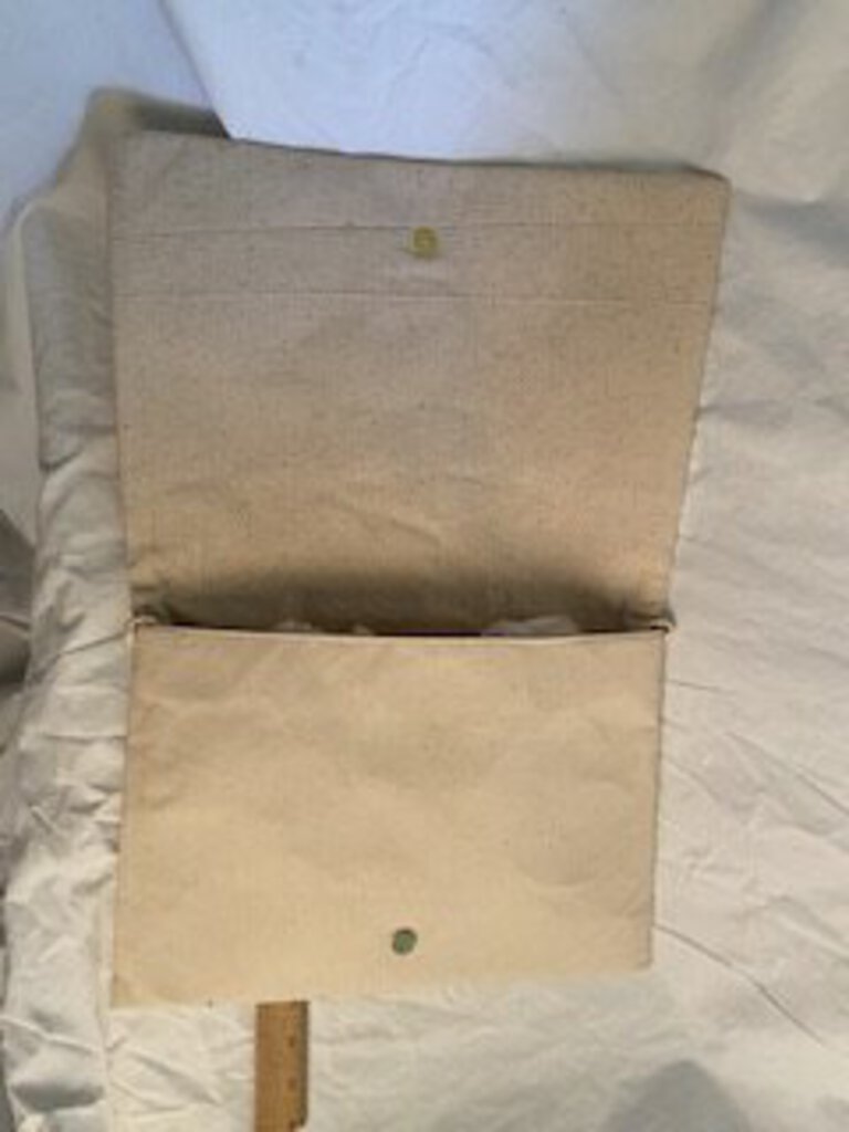 Retro 1990’ies Hand Painted Canvas Envelope Clutch/Purse /r