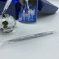 Waterford Crystal Paperweight Pen Holder Cut Glass NIB /ro