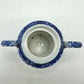 Vintage Blue Willow Transferware Childs Lidded Sugar Bowl 2 Creamers & 6 1/2in Dish Made in Japan /cb