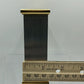 Sleek Bulova Chrome & Brass Mantle/ Desk Clock /b