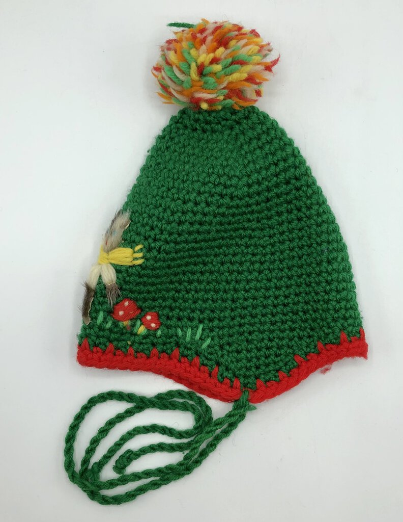 Vintage Pia di Roma Child’s Knit Hat w/ Kitten /b