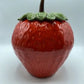 Vintage California Pottery Strawberry Cookie Jar 9” Tall ~ Sweet! /rb
