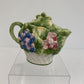 Whimsical Ceramic Floral Teapot Made in Italy /ro