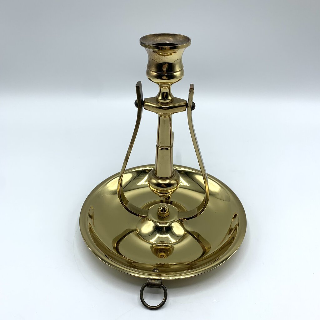 Vintage Baldwin Brass Nautical Ship’s Gimbal Candlestick/Sconce /hge