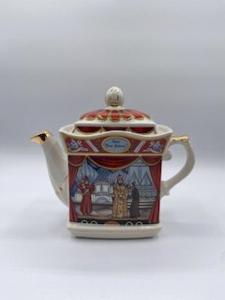 Sadler Teapot Golden Dolphin Russian Collection Opera “Boris Godunov” Made in England /ro
