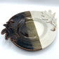 SMS Ceramics Studio Pottery Oak Leaf & Acorn Bowl /hgo