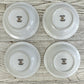 Vintage Aladdin Fine China Dresdenia Set of 4 7 3/4in Soup Bowls And 5 5/8in Dessert Bowls /cb
