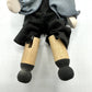 Vintage Handmade Traditional Faceless Amish Clothespin Dolls Boy and Girl /cb
