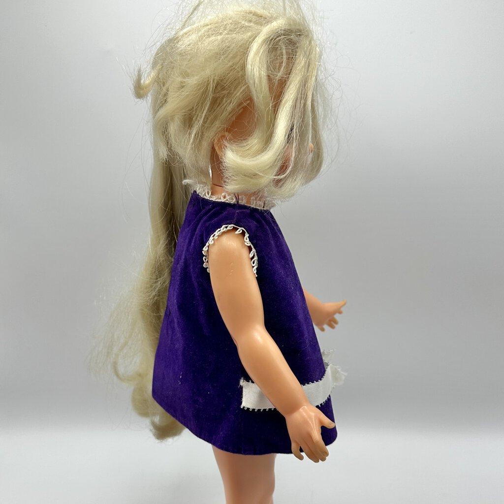 1970 15” Velvet Grow Hair Doll Crissy’s Cousin Blonde Hair Ideal Toy Corp. /cb