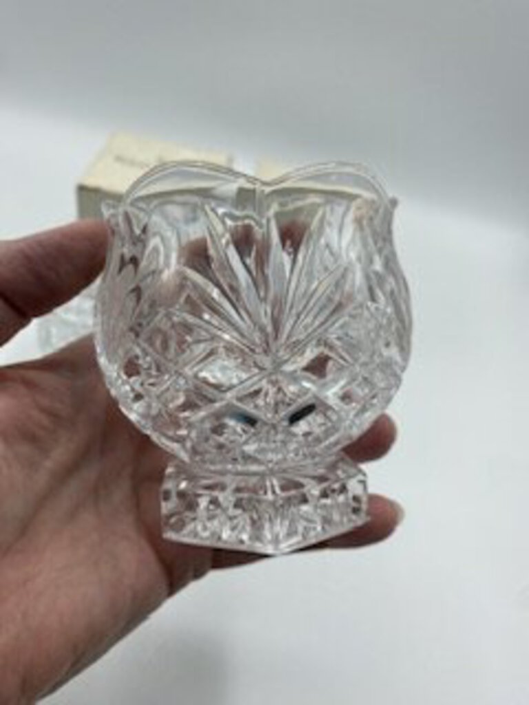 Royal Doulton Lead Crystal set of 2 Votive Candle Holders /roh