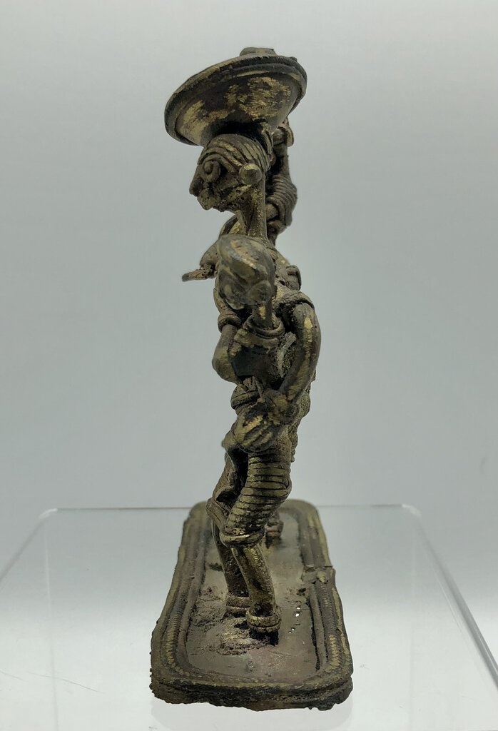 Vintage Brass/ Bronze Dhokra Family Sculpture /b