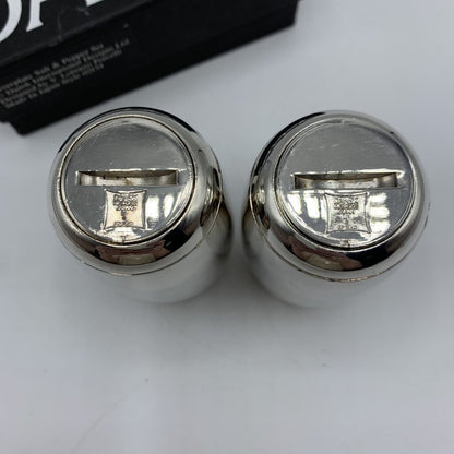 DANSK Silverplated and Weighted Salt & Pepper Shakers /hgo