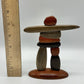 Handmade Wood Inuit Inukshuk Souvenir Figurine Canada /cb
