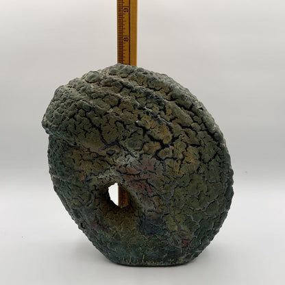 William KJ Lava Glaze Raku Art Pottery Vase /ah