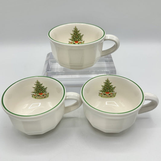 Set of 3 Pfalzgraff Christmas Heritage Flat Cups /cb