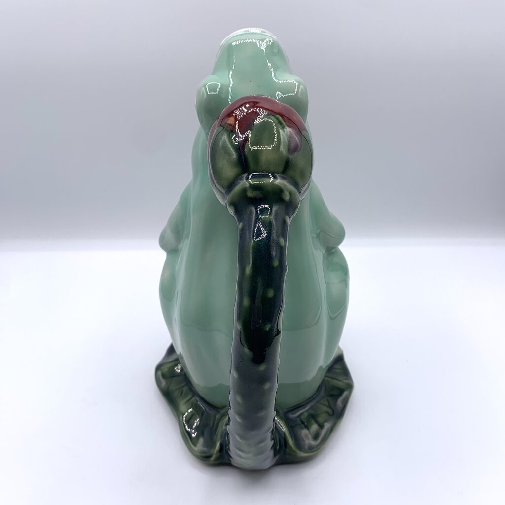 Vintage Hand-Painted Majolica Frog Pitcher /hgo