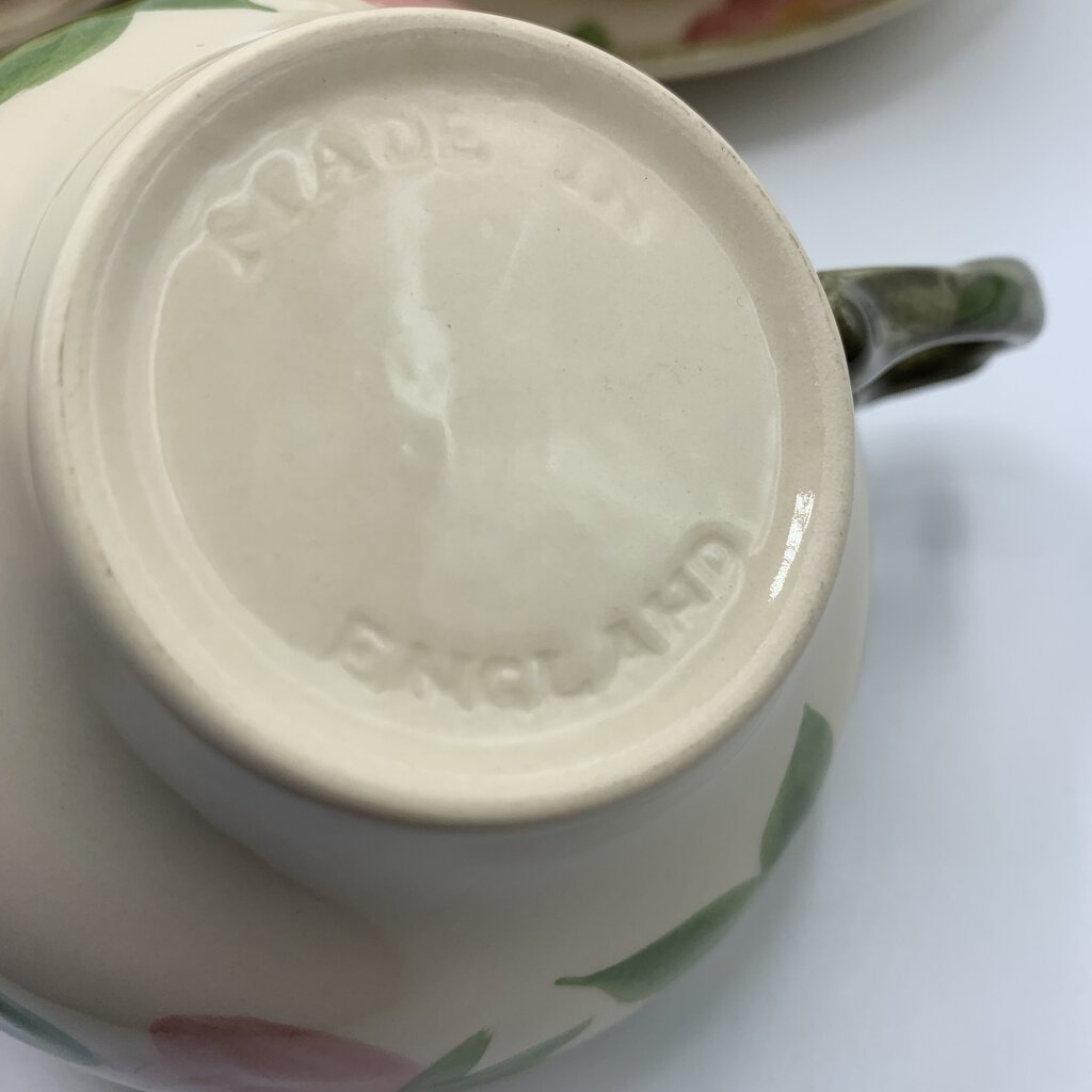 Franciscan Desert Rose Teacups & Saucers Set of 4, England Backstamps /hgb