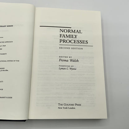 Normal Family Processes Second Edition Froma Walsh 1993 /ah