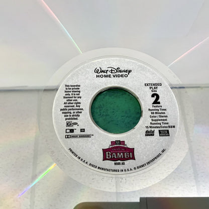 Walt Disney’s Masterpiece Bambi 55th Anniversary Limited Edition Laserdisc /ah